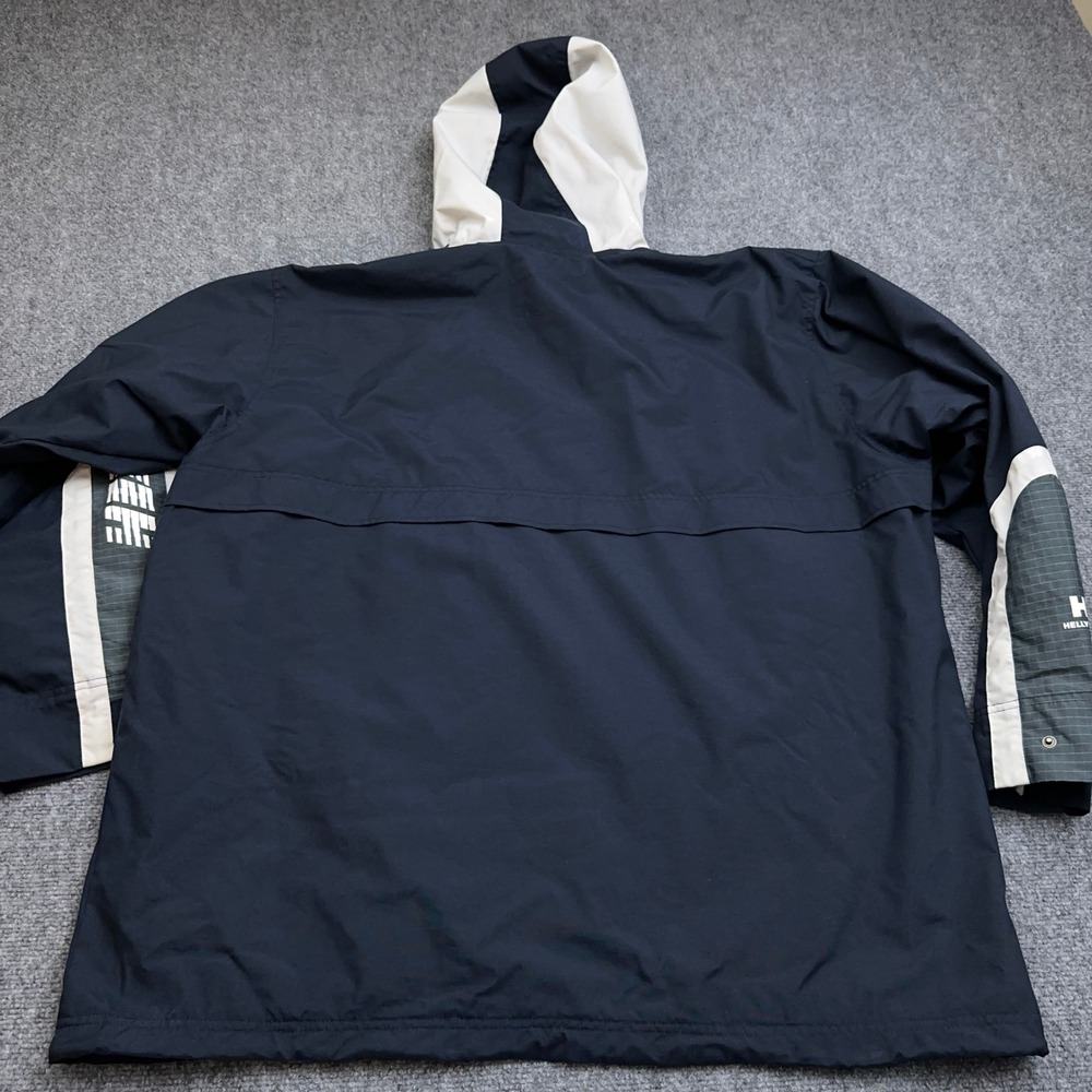Vintage Helly Hansen Razorfish Rain Jacket Men's XL Navy Full Zip Mesh Lined - Picture 8 of 11